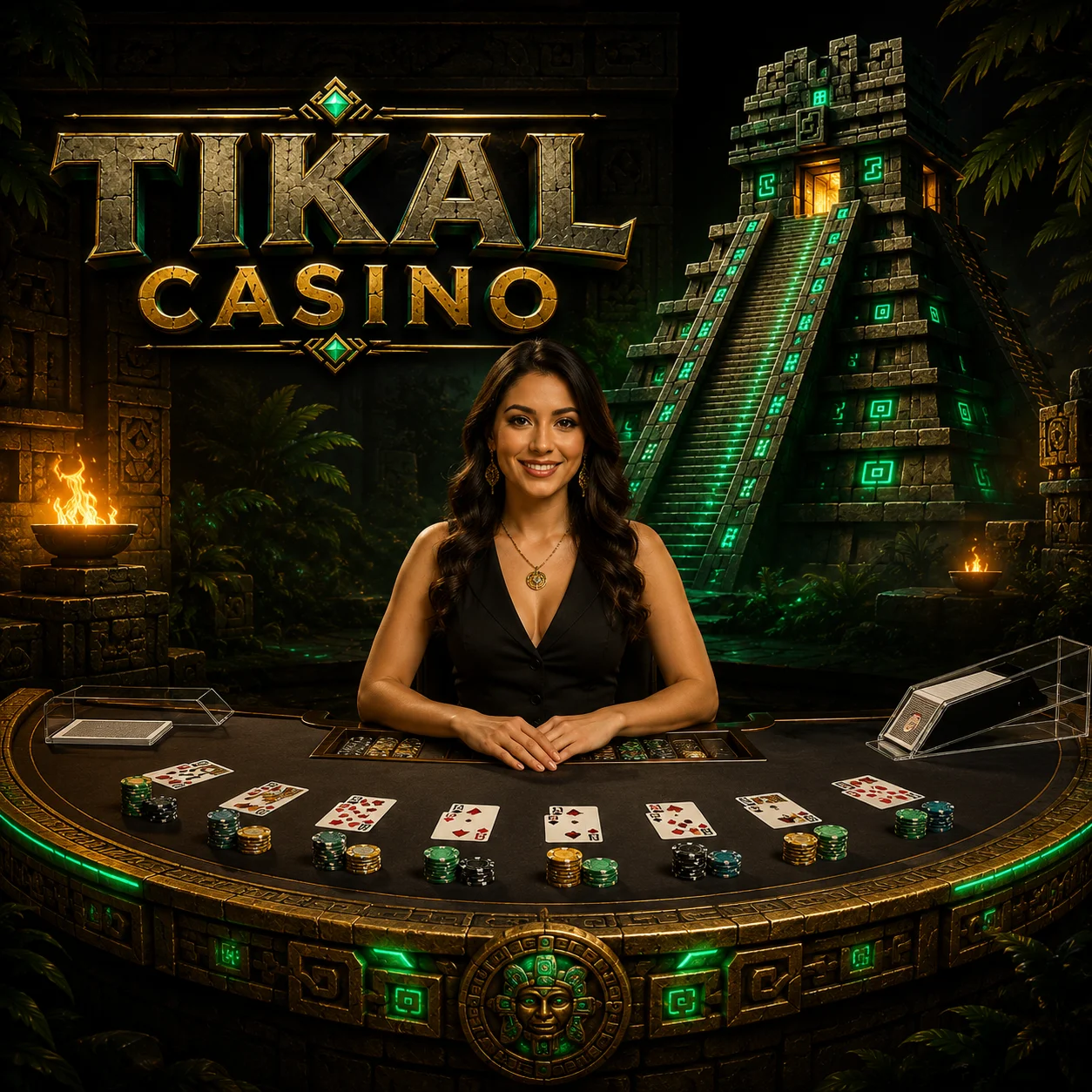 Tikal Casino Live-Casino: Blackjack- und Roulette-Tische mit echten Dealern
